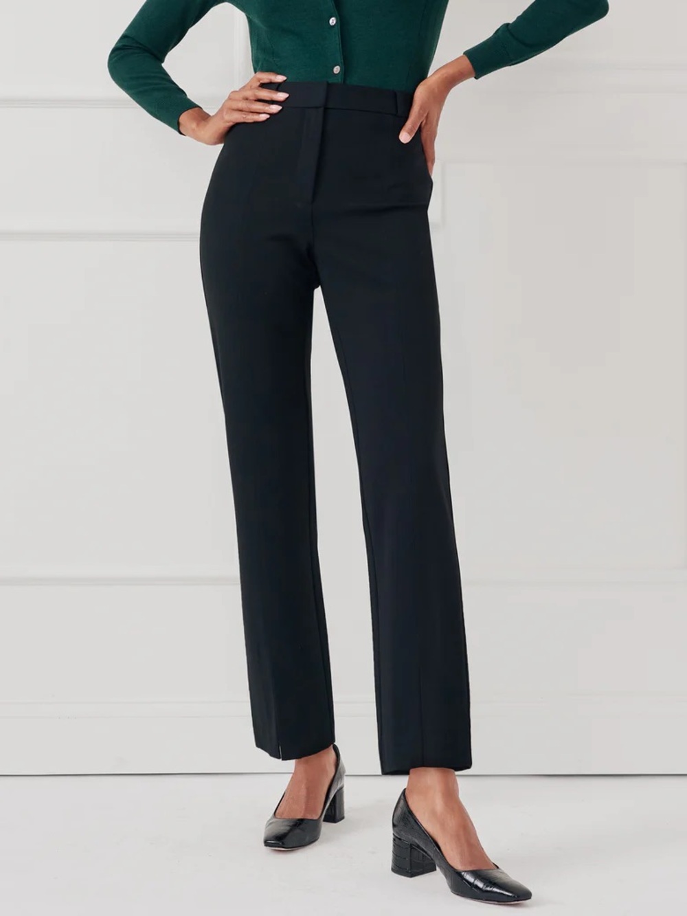 J. McLaughlin Deanne Pants Black Size 4 Neutral Work Office Career Professional